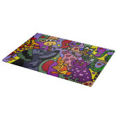 素晴らしい動物の抽象美術 カッティングボード (角)