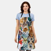 素晴らしい動物 エプロン (着用した状態)