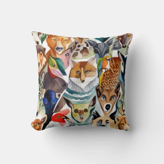 素晴らしい動物 クッション (正面)