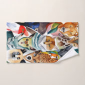 素晴らしい動物 バスタオルセット (ハンドタオル)