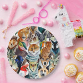 素晴らしい動物 ペーパープレート (パーティー)