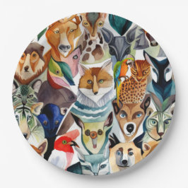 素晴らしい動物 ペーパープレート