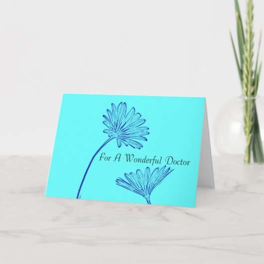 素晴らしい医師に感謝を - すばらしいドクターに サンキューカード (正面)