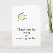 素晴らしい医者になってくれてありがとう! カード (正面)