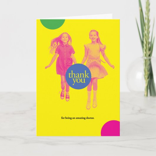 素晴らしい医者になってくれてありがとう サンキューカード (正面)