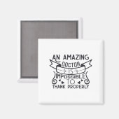 素晴らしい医者は正しく感謝していはできない マグネット (正面/裏面)