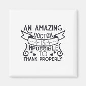 素晴らしい医者は正しく感謝していはできない マグネット (正面)