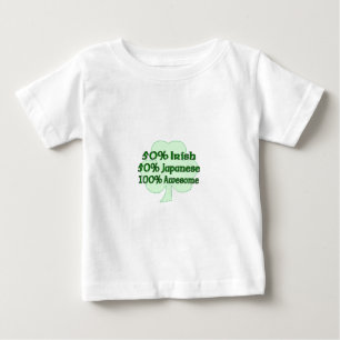 素晴らしい半分アイルランドの半分の日本語全く ベビーTシャツ