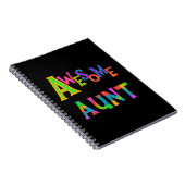 素晴らしい叔母さんT-shirtsおよびギフト ノートブック (右側)