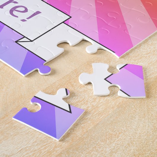 素晴らしい叔母バタフライギフトアイディア ジグソーパズル (側面)