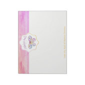 素晴らしい叔母バタフライギフトアイディア ノートパッド (回転)