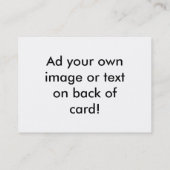 素晴らしい名刺があるためにカスタマイズ忘れないで下さい 名刺 (裏面)