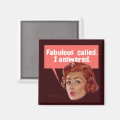 素晴らしい呼び出し。私は答えた マグネット (正面/裏面)