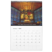 素晴らしい器官および小さいカレンダーの垂直 カレンダー (1月 2018)