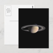 素晴らしい土星の写真 NASAから ポストカード (正面/裏面)