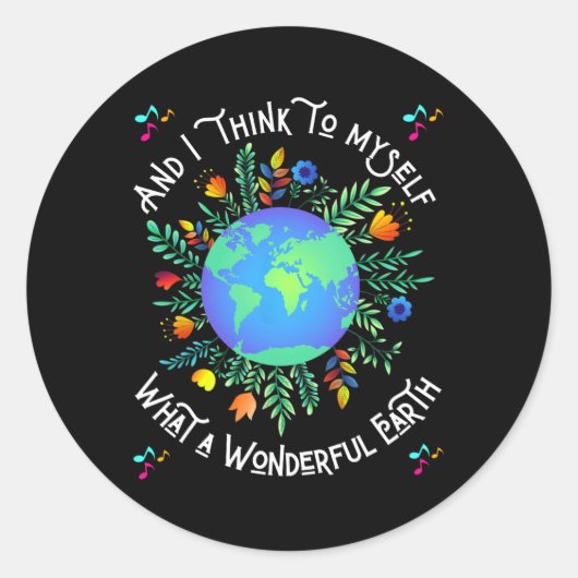 素晴らしい地球の日 ラウンドシール (正面)