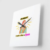 素晴らしい壁時計 スクエア壁時計 (傾斜)