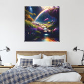 素晴らしい壮麗な滝の風景4 キャンバスプリント (インサイチュ (寝室))