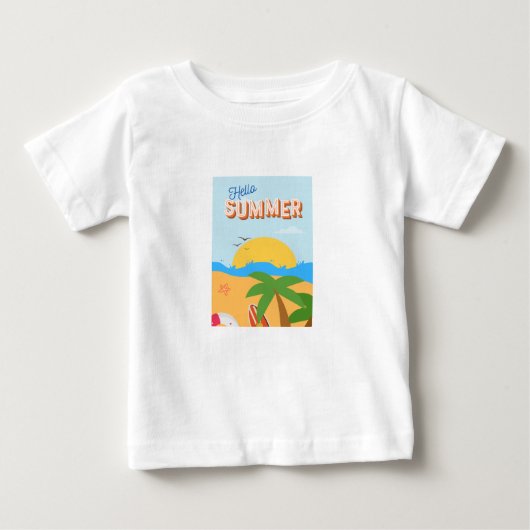 素晴らしい夏のイメージ ベビーTシャツ (正面)