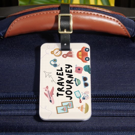 素晴らしい夏の旅行ビーブラゲッジタグ ラゲッジタグ (正面インサイチュ2)