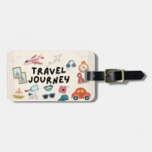 素晴らしい夏の旅行ビーブラゲッジタグ ラゲッジタグ (正面横)