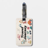 素晴らしい夏の旅行ビーブラゲッジタグ ラゲッジタグ (裏面縦)