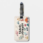 素晴らしい夏の旅行ビーブラゲッジタグ ラゲッジタグ (裏面縦)