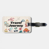 素晴らしい夏の旅行ビーブラゲッジタグ ラゲッジタグ (裏面横)