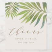 素晴らしい夏結婚のワインボトルラベル ワインラベル (シングルラベル)