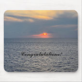 素晴らしい夕日、おめでとう、マウスパッド マウスパッド (正面)
