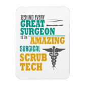 素晴らしい外科手術用スクラブ技術おもしろい外科医 マグネット (縦)