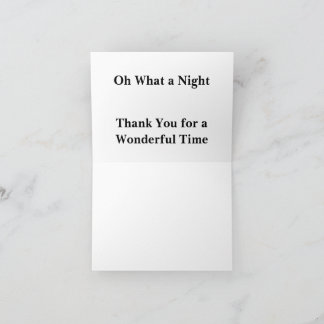 素晴らしい夜をありがとう サンキューカード