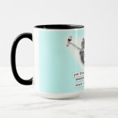 素晴らしい夜Cheers'ingのレトロのピンナップの女の子 マグカップ (左)