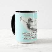 素晴らしい夜Cheers'ingのレトロのピンナップの女の子 マグカップ (正面左)