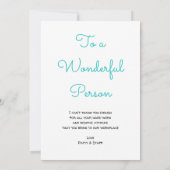 素晴らしい大きいのスペシャルカジュアルなオフィス感謝していしています サンキューカード (裏面)