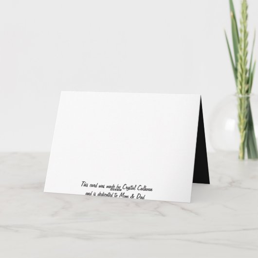 素晴らしい大きいの感謝していしています サンキューカード (裏面)