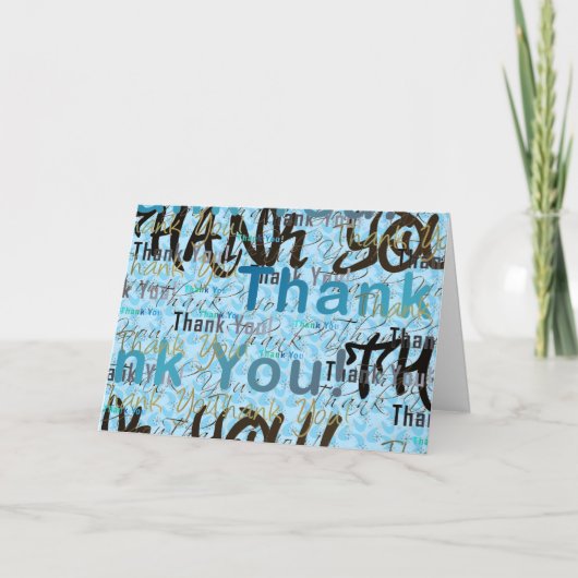 素晴らしい大きいの感謝していしています サンキューカード (正面)