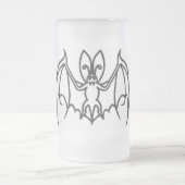 素晴らしい大きい耳付つきのこうもりのマグ フロストグラスビールジョッキ (中央)