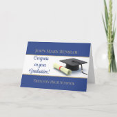 素晴らしい大学院おめでとう!卒業カード カード (正面)