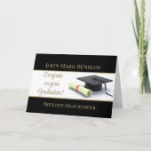 素晴らしい大学院おめでとう!卒業カード カード (正面)