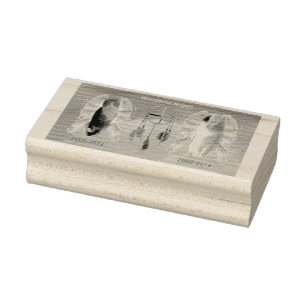 素晴らしい天使3.8 x 7.6cm木製アートスタンプ ラバースタンプ