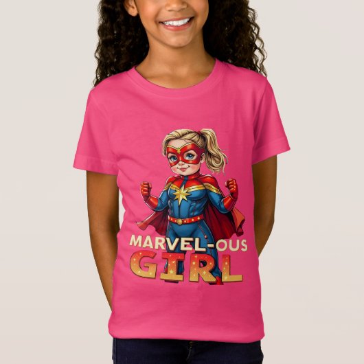 素晴らしい女の子:自信があり、かわいい&強 Tシャツ (正面)