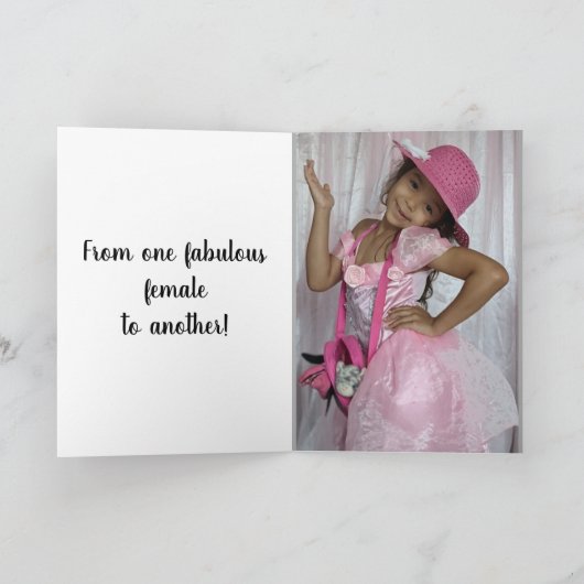 素晴らしい女性の母親のデイカード カード (内部)