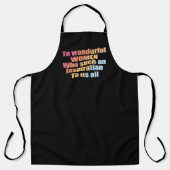 素晴らしい女性インスピレーション エプロン (正面)