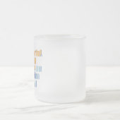 素晴らしい女性インスピレーション フロストグラスマグカップ (中央)