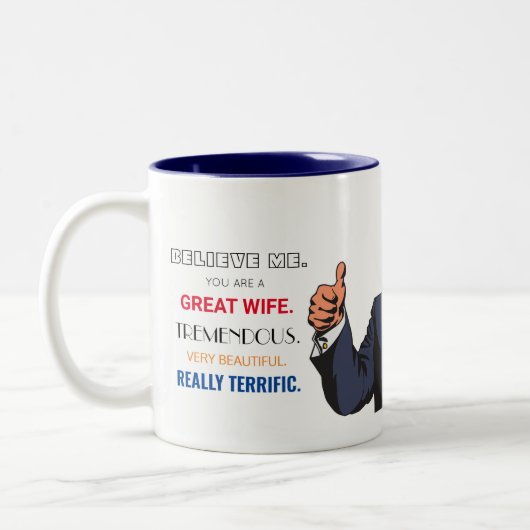 素晴らしい妻を切り倒すが、他の人々はマグ ツートーンマグカップ (左)