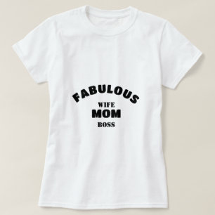 素晴らしい妻、母、ボスパーソナライズされたテンプレート Tシャツ