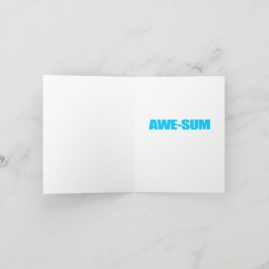 素晴らしい姉妹ハッピーバースデーの願い カード (内部)