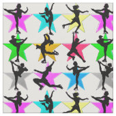 素晴らしい姿スケートで滑る布 ファブリック (クローズアップ)