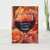 素晴らしい娘のための母ユーモアのある日 カード (正面)